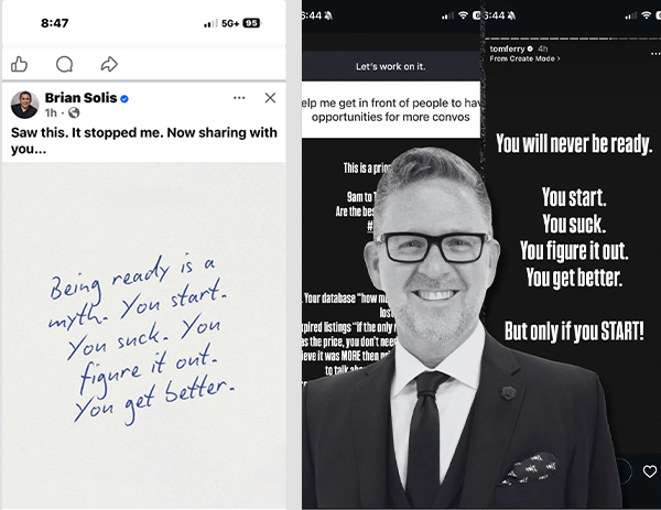 Just start memes and social shares