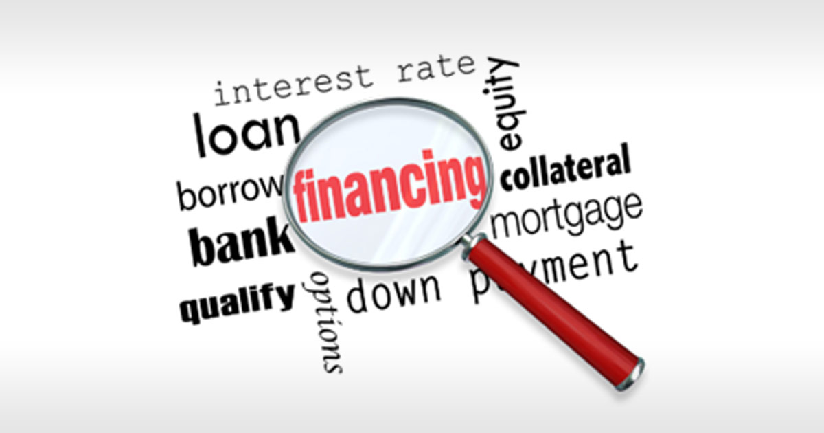 Financing word cloud